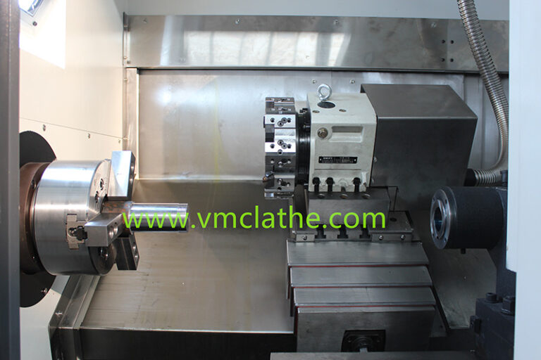 8-station-turret-CNC-turning-center-30-degree-slant-bed-linear-guide-way-CNC-lathe-TCK46H