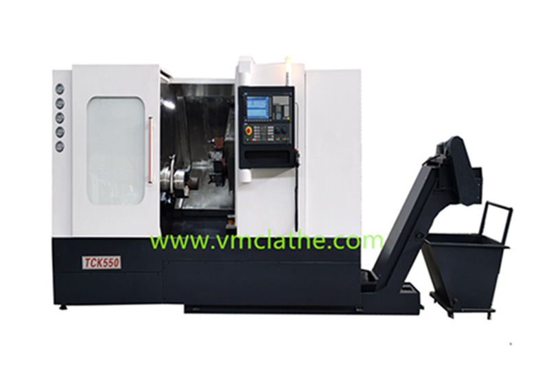 High Precision Slant Bed CNC Metal Turning Lathe Tck550 Multi-axis turning machine with live turret