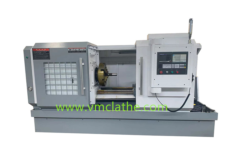 X,Z,C axes cnc lathe machine CK6161 with C axis spindle indexing