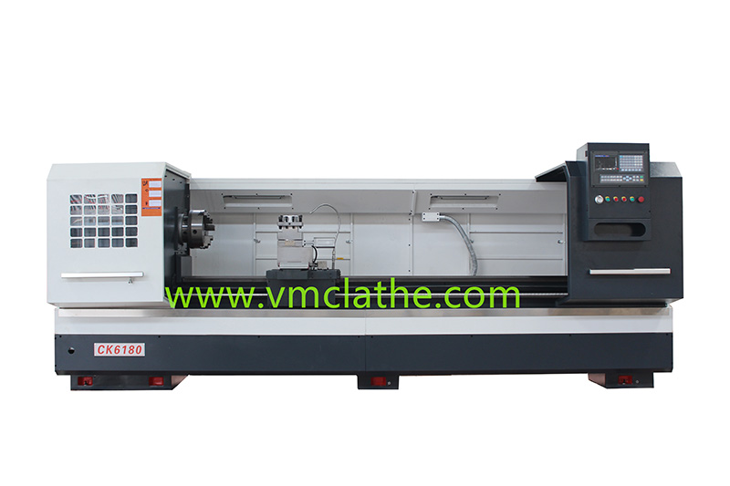 heavy duty cnc lathe machine CK6180 with big spindle bore