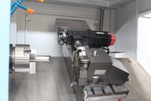 slant bed cnc althe machine with live tool and gang type tools