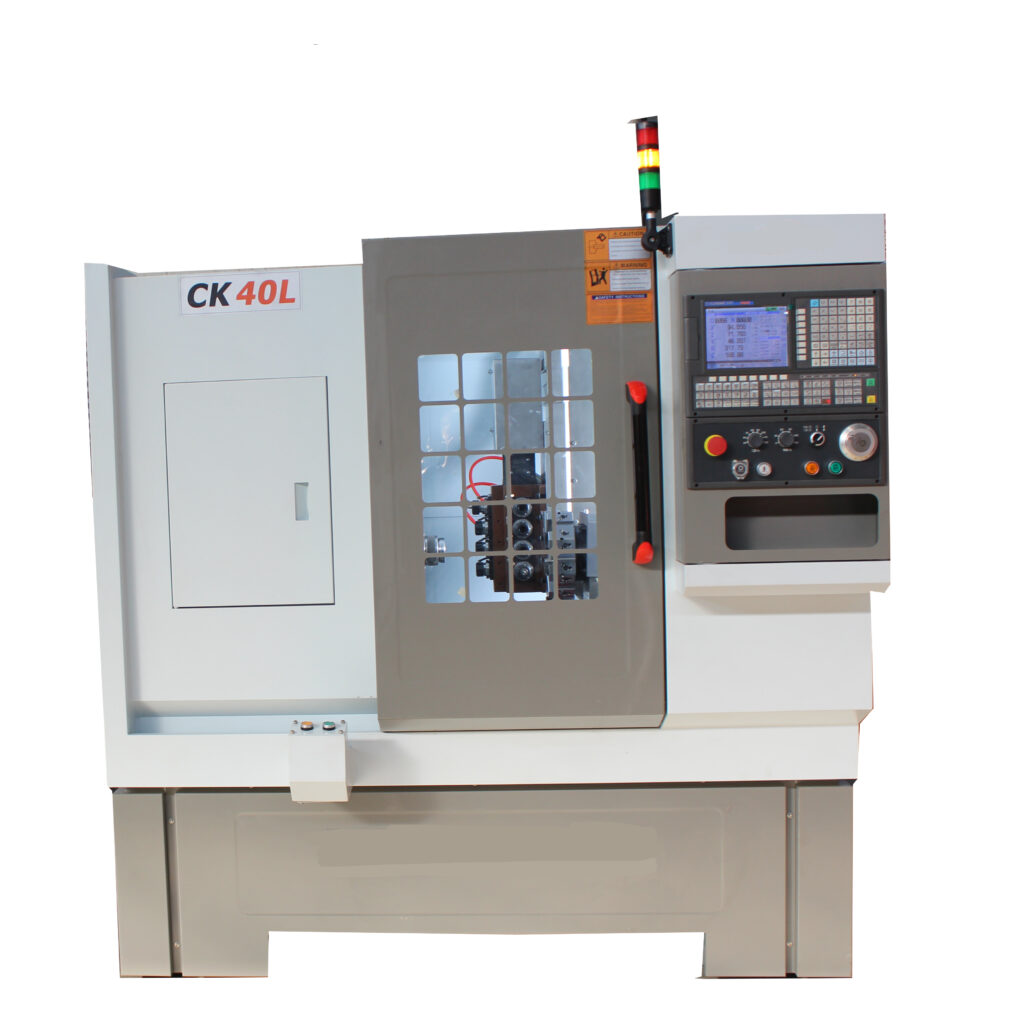 CK40L cnc lathe machine with live turret