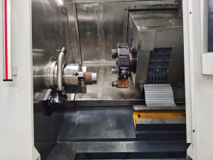 slant bed cnc lathe machine with live turret and Y axis