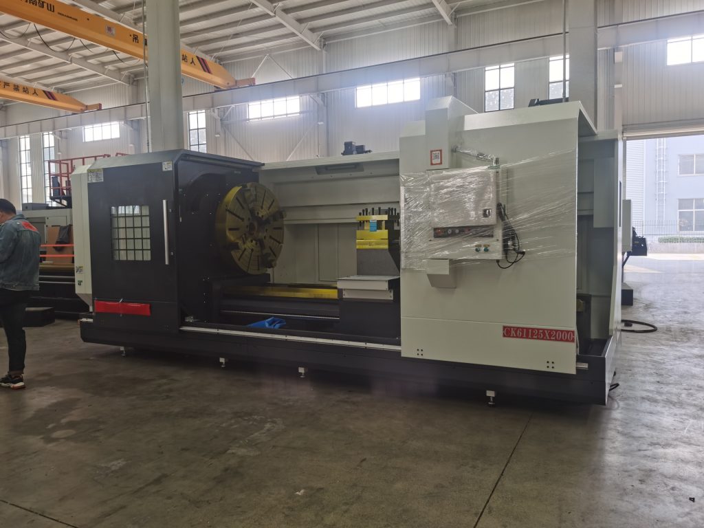 heavy duty cnc lathe machine CK61125 for heavy cutting