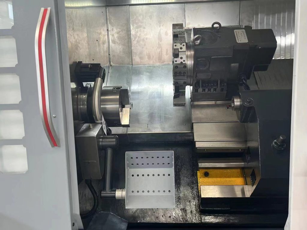 slant bed cnc lathe machine with live turret and Y axis