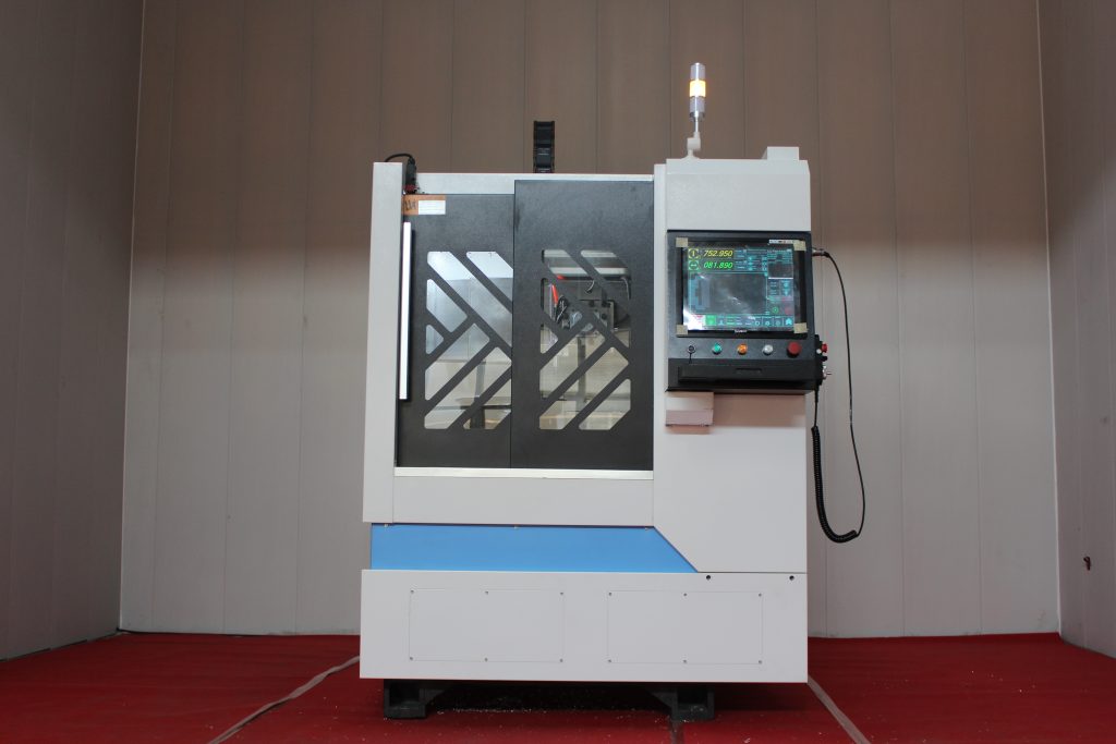 touch screen vertical wheel cutting lathe machine