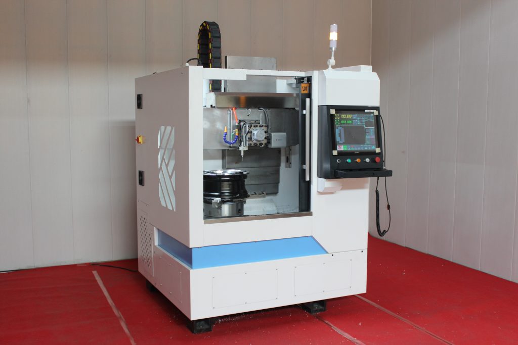 touch screen vertical lathe machine for wheel repair